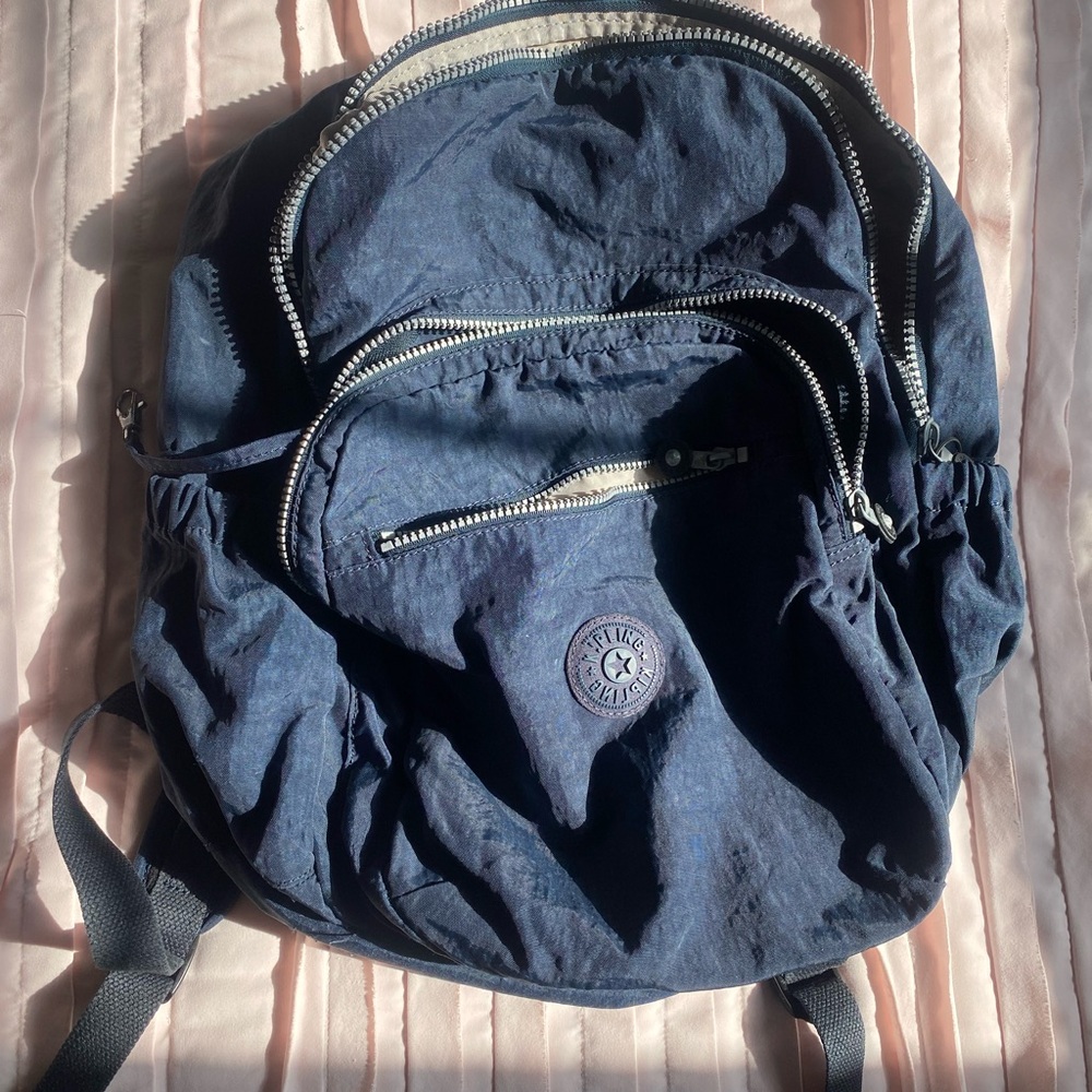 Kipling Navy Blue Backpack